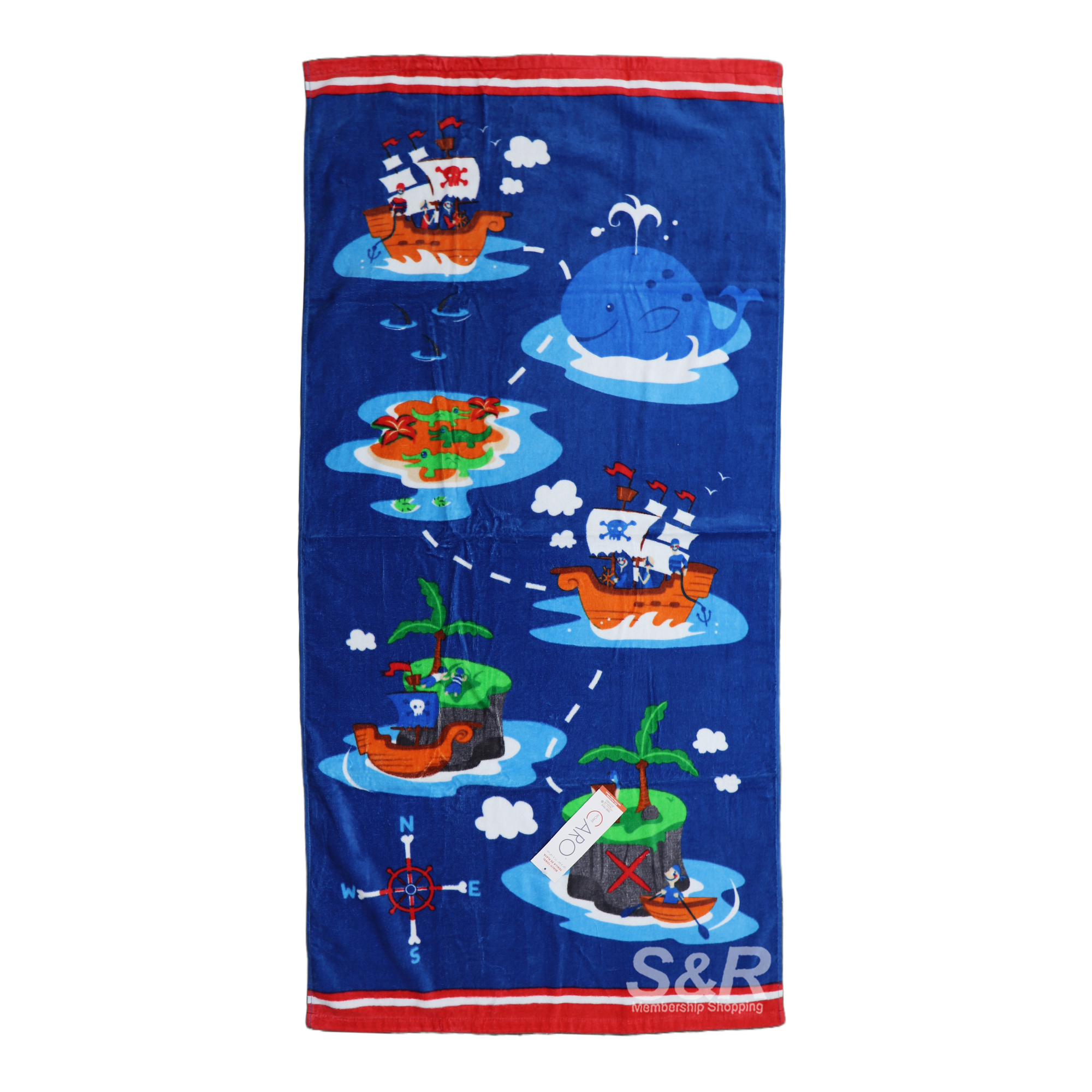 Caro Home Kids Printed Beach Towel 28x58 1pc Caro Home Kids Printed Beach Towel 28x58 1pc